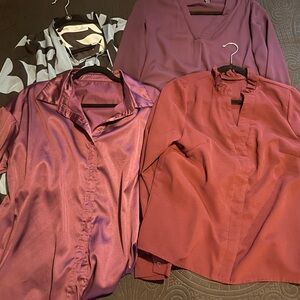SHEIN lot of 4 Long Sleeve blouses